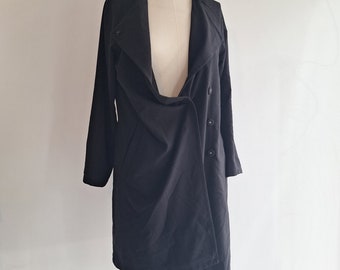 vintage Vivienne Westwood dress jacket in black size medium eu 36 to 40 optional old stock fabric jersey cotton from VW