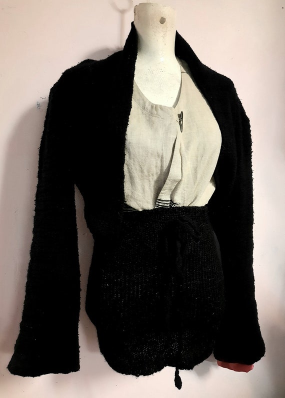 vintage Ann demeulemeester cardigan bolero 90s loo