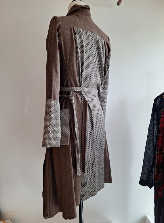 NotThatSexy button down dress upcycled with dries… - image 12