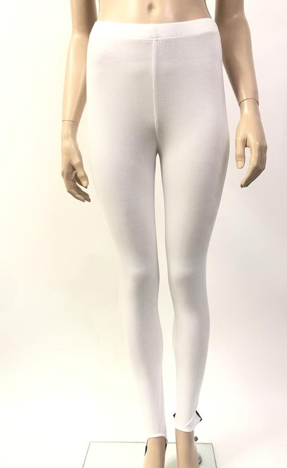 set white a.f. vandevorst leggings size small w/ … - image 4