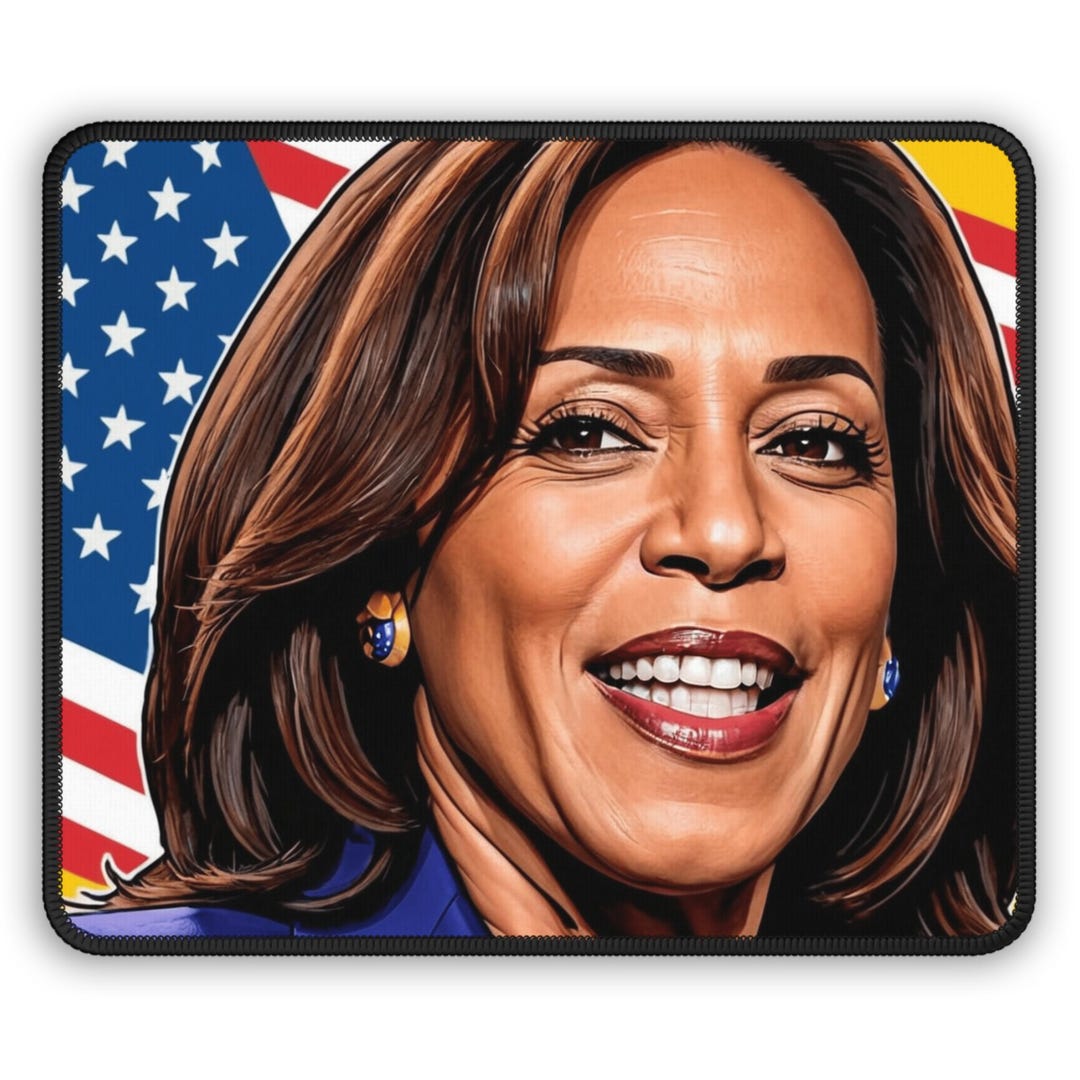 Harris Computer Background Image Kamala Harris Vice President of USA Mouse Pad Stylish Background Fast ...