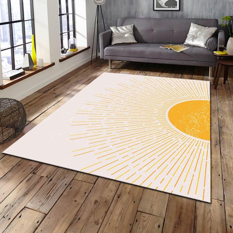 Sunlight Rug ,sun Theme Rug , Patterned Carpet , Art Rug , Area Rug ...