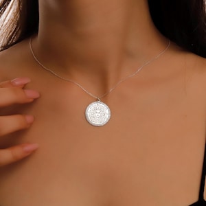 14K Gold Filled Medusa Necklace: Sterling Silver Gorgon Pendant