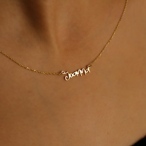 Cursive Name Necklace: 14K Gold Filled Personalized Jewelry