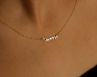 Cursive Name Necklace: 14K Gold Filled Personalized Jewelry