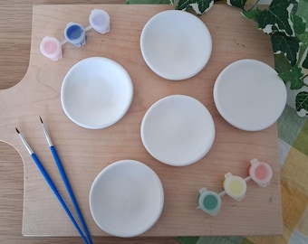 Paint Your Own Mini Trinket Dish Set: Party Activity, DIY Jewelry Bowl Kit
