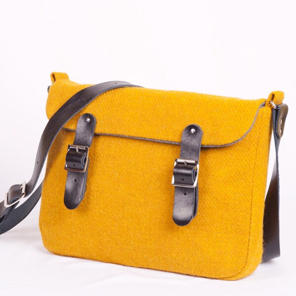 Harris Tweed Yellow Mini Satchel