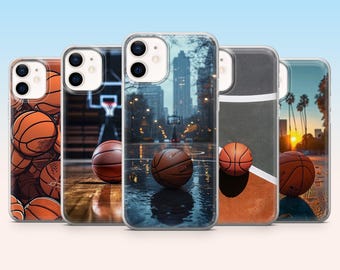 Funda deportiva para teléfono con diseño de baloncesto para iPhone 17e, 17, 16, 15, 14, 13, 12, Samsung S26, S26+, S25, S24Fe, S23, A16, A56, Pixel 10Pro, 10A