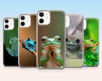 Wildlife Photography Phone Case Tree Frog Cover for iPhone 17, 16e, 15, 14, 13, 12, Samsung S25, S24, S23, S22, A16, A56, Pixel 10Pro, 9, 9A