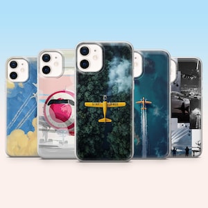 Aviation Phone Case Travel airplane Cover for iPhone 16e, 15, 14, 13, 12, 11, Samsung S25, S24Fe, S23, S22, A16, A56, A54, Pixel 9, 9Pro, 8A