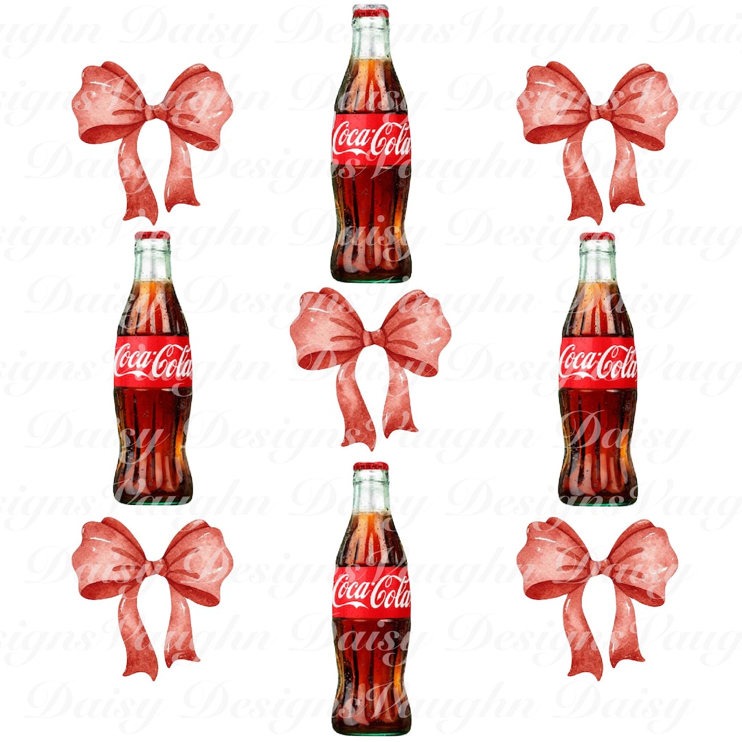 Coquette Bow Diet Coke Bottle PNG Instant Digital Download - Etsy