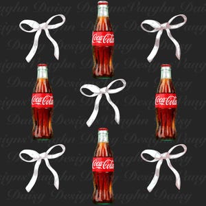 Coquette White Bow Diet Coke Bottle PNG | Instant Digital Download - Etsy