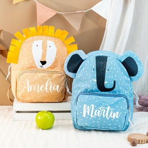 Personalized Kids Animal Backpack with Name, Back to School Gifts, School Bag for Children, Birthday Gifts for Toddler, Preschool Gifts