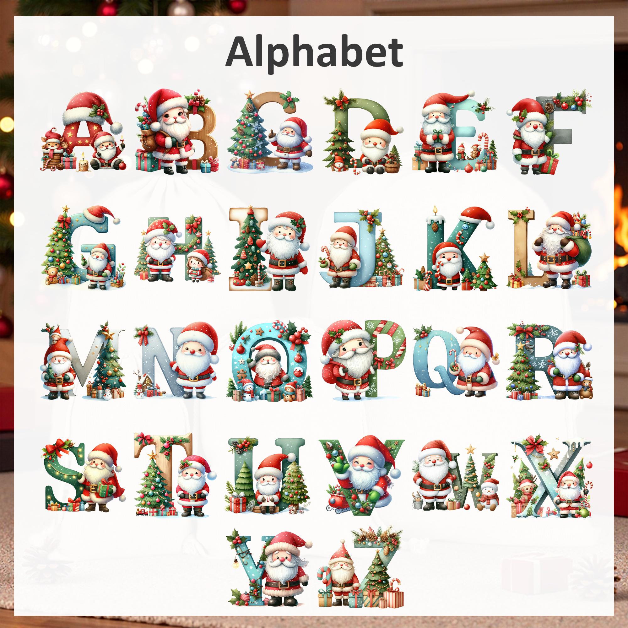 Personalized Christmas Santa Sack,Custom Initial and Name Christmas Sack,Christmas Eve Santa Bag for Kids,Xmas Stocking,Christmas Gift Bag