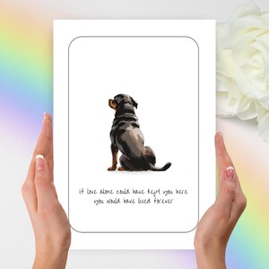 Rottweiler Sympathy Card, Rottweiler Condolence Gift, Personalized Rottweiler Gift, Rottie Gift, Pet Condolence Card, Pet Sympathy Gift