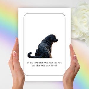 Portuguese Water Dog Sympathy Card, Portuguese Water Dog Gift, Personalized Dog Card, Pet Condolence Card, Personalized Pet Gift, Dog Breeds