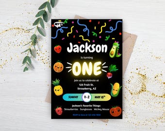 Hey Bear Sensory Birthday Invitation, Hey Bear Birthday Invite, Hey Bear First Birthday Invite, Digital Invite, Editable Template
