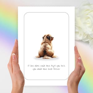 Havaneser Beileidkarte, Havaneser Kondolenzkarte, Havaneser personalisiertes Geschenk, personalisiertes Haustier Geschenk, Havaneser Hund, Haustier Beileidkarte, Hund