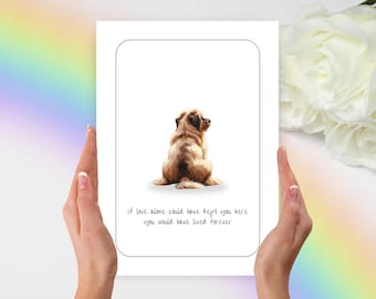 Havanese Sympathy Card, Havanese Condolece Card, Havanese Personalized Gift, Personalized Pet Gift, Havanese Dog, Pet Condolence Card, Dog