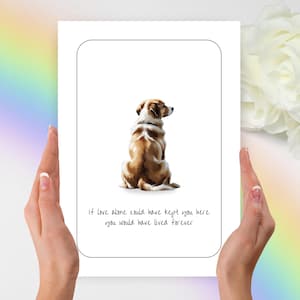 Mini American Shepherd Beileidkarte, Mini American Shepherd Beileidkarte, personalisierte Haustierkarte, Mini American Shepherd, Geschenk für Hundeliebhaber