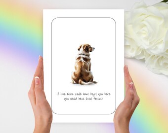 Mini American Shepherd Sympathy Card, Mini American Shepherd Condolence Card, Personalized Pet Card, Mini American Shepherd, Dog Lover Gift