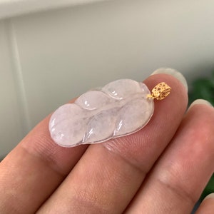 Certified Myanmar Natural Ice Jade Jadeite Leaf Pendant au750 18k Solid Gold Women Jewelry Sterling Silver Necklace Gifts