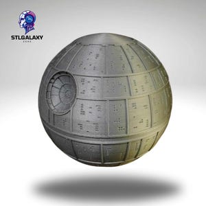 Death Star Ornament 3D Model – Star Wars-Inspired Hanging Decoration STL File