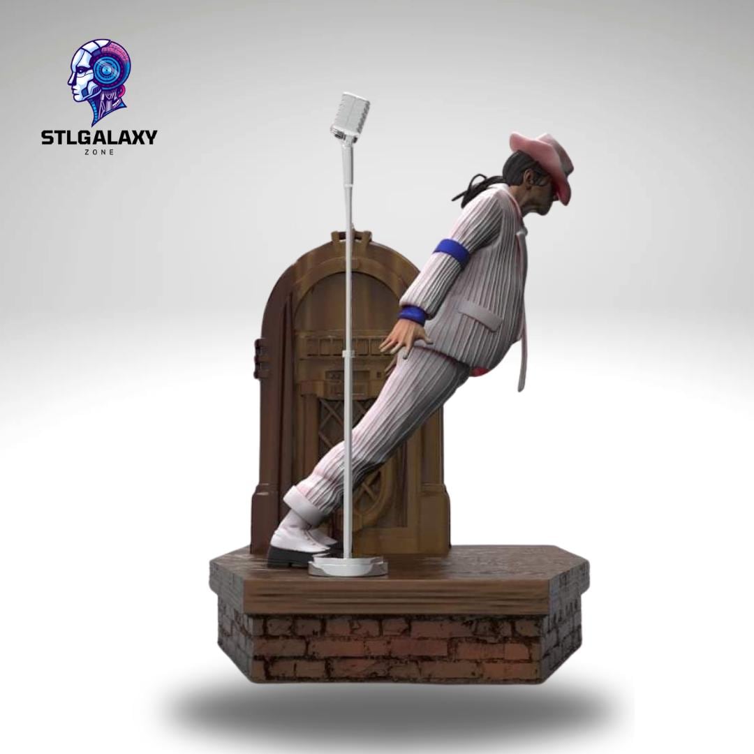 Michael Jackson Lean Pose 3D Model STL – Moonwalk Legend Figure