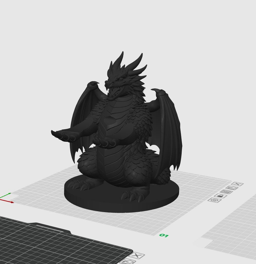 Dragon PS5 Controller Holder STL File – Gaming Dragon Stand for ...
