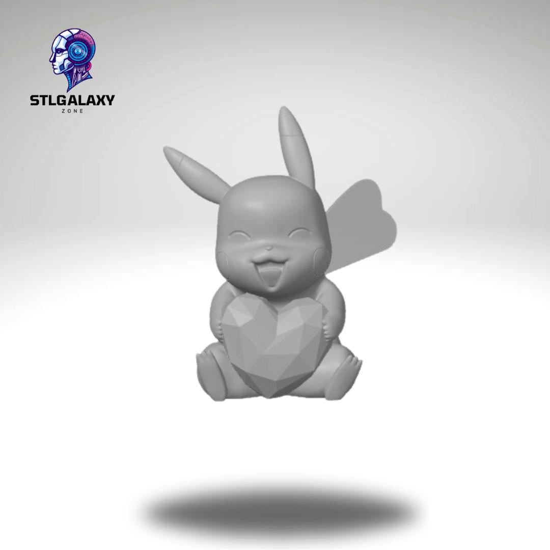 Pikachu Modelo Pikachu 3D Model STL File – Cute Digital Figure for 3D Printing ...