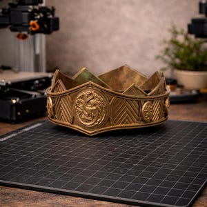 Dragon Queen Crown STL File | Fantasy Royal Tiara for 3D Printing