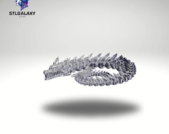 Flexi Dragon – Articulated 3D Print STL File