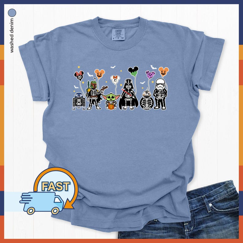 Star Wars Character Comfort Colors® Shirt Cute Yoda Gift Shirt Star