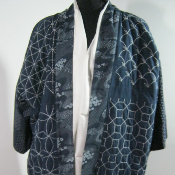 Sashiko Embroidered Kimono