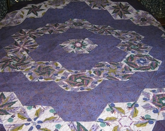 Floraler Kaleidoskop Quilt