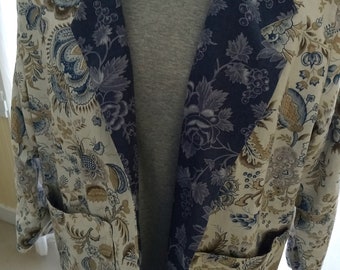 Linen Paisley Jacket