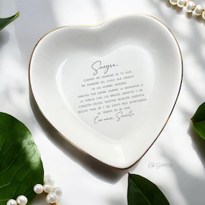 Regalo de bodas suegra paso bono madre del novio novia día de la madre, Plato de Anillo Español de Suegra, Regalos de Boda, Regalo del Día de las Madres