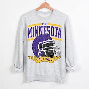 Minnesota Football Shirt, Purple and Gold Shirt, Vintage Style Minnesota Football shirt, Sunday Football, Minnesota Football Sweatshirt