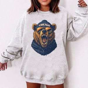 Vintage Chicago Football  Sweatshirt, Trendy Chicago Football Fan Gifts, Chicago Football Game Day, Chicago Shirt