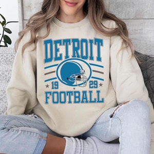 Retro Detroit Football Shirt, Vintage Detroit Football Shirt,Detroit Michigan Football Shirt, Sun Day Football,Detroit Football Women Shirt