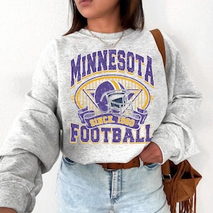 Minnesota Football Shirt, Purple and Gold Shirt, Minnesota Football Sweatshirt, Vintage Style Minnesota Football shirt, Sunday Football