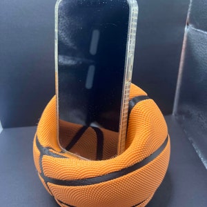 3D Printed Basketball Cell Phone Holder - Unique STLFlix Design