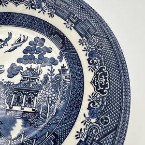 Churchill China Blue Willow Scodelle Da Zuppa 20cm - Set Di 6 In Terraglia, Microonde E Lavastoviglie - Foto 5