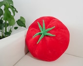 Tomato cushion fruit vegetable/ Fun gift for him her mum dad kids/ Living room bedroom gift