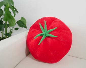 Tomato cushion fruit vegetable/ Fun gift for him her mum dad kids/ Living room bedroom gift Father’s Day