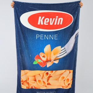 Pasta Personalised Blanket Throw/ Gift for her him kids wife mother birthday anniversary/ Custom made/ Italian gift image 8