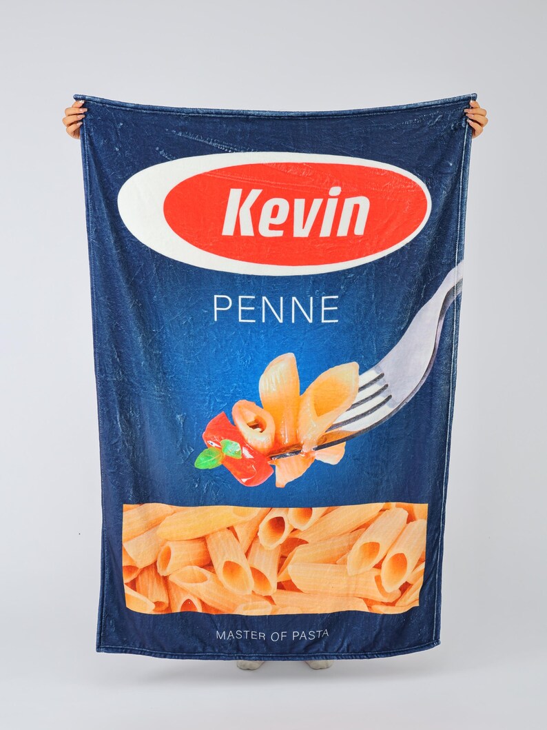 Pasta Personalised Blanket Throw/ Gift for her him kids wife mother birthday anniversary/ Custom made/ Italian gift image 8