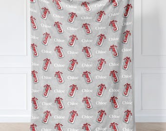 Diet coke Personalised Name Blanket Throw/ Fun gift for kid wife husband birthday anniversary gift