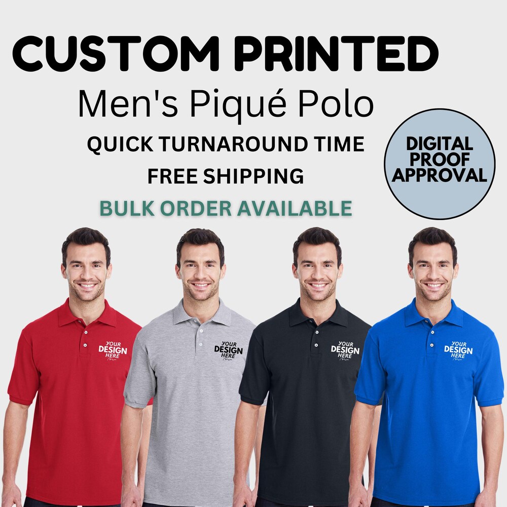 Elegant Custom Polo Shirts Teams Golf Events Personalized Monograms For Stylish Casual Wear Printed Polo Shirts For Business Sports Teams Startees