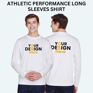 Custom Dri Fit Long Sleeve Shirt Personalized Moisture Wicking Shirt Custom Text On Athletic Printed Shirt Custom Sports Drifit T shirt